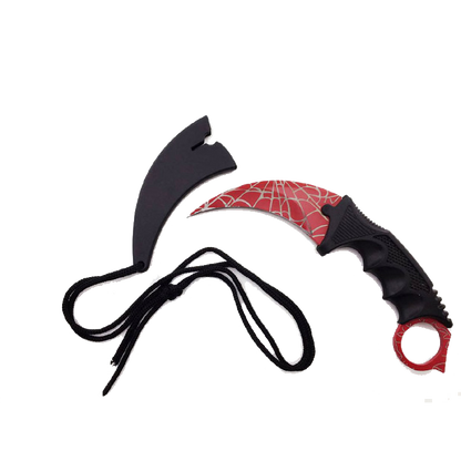 Falcon 7 1/2" Spider Web Necklace Knife (Karambit)