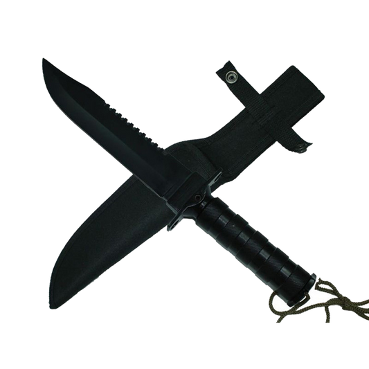 Outlander 9" Black Blade Hunting Knife
