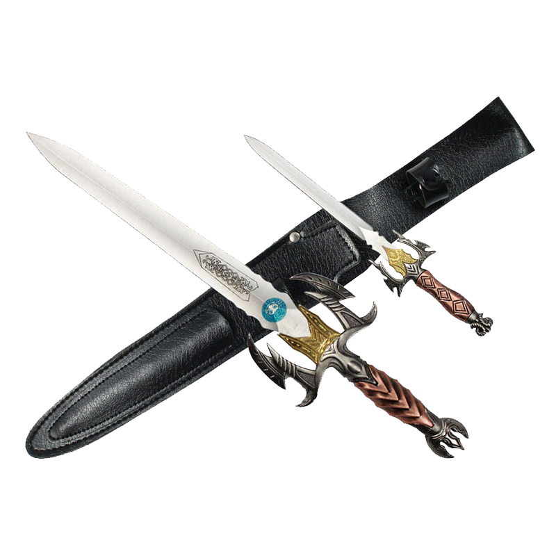 2 Pcs set 17" and 10" Darkness dagger