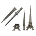 15 12" Eiffel Tower Dagger