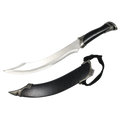 17" Fantasy Dagger with black scabbard and handle