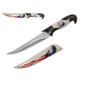 13 1/2" Eagle & Flag Fantasy Dagger