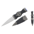 7.25" Sgain-Dubh Dagger with Blue Crystal & Scabbard (Turnbull)
