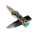9" Green Scottish Dirk Dagger