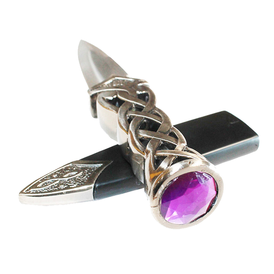 9" Purple Scottish Dirk Dagger