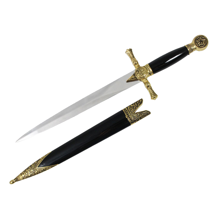 15 3/4 " Freemason Dagger with scabbard