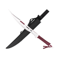 27" Silver Blade / Burgundy Handle / Machete