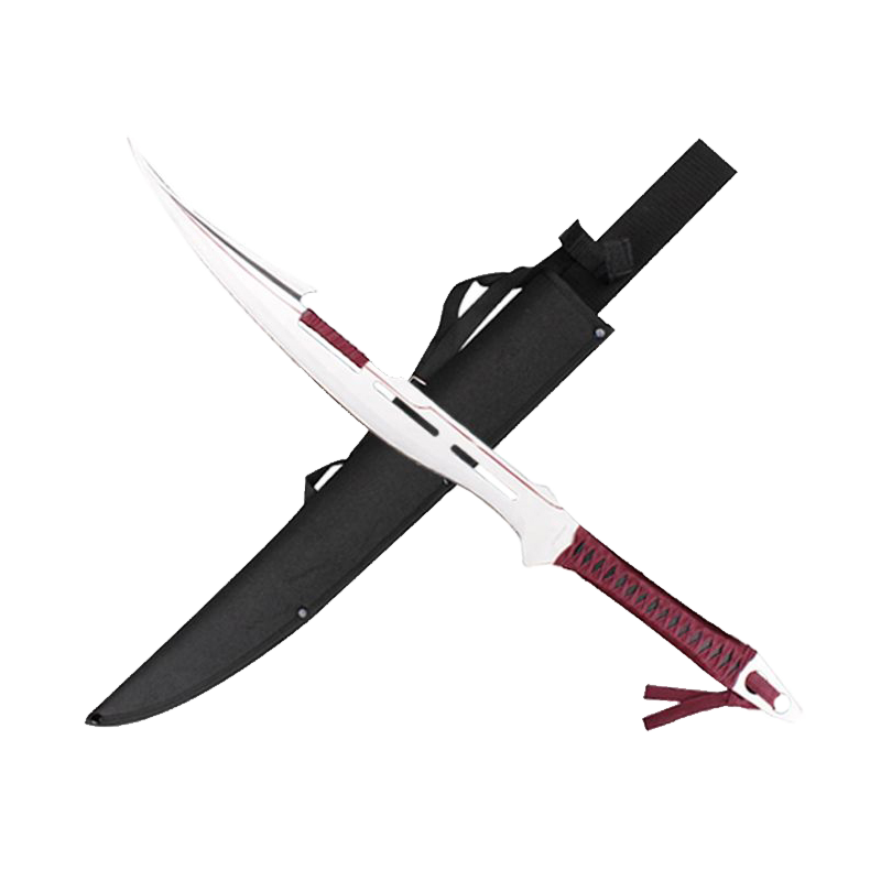 27" Silver Blade / Burgundy Handle / Machete