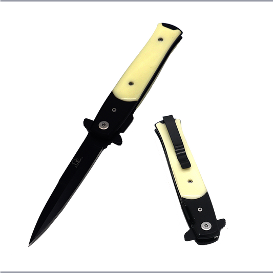 Falcon 8 3/4" Ivory Spring Assisted Knife