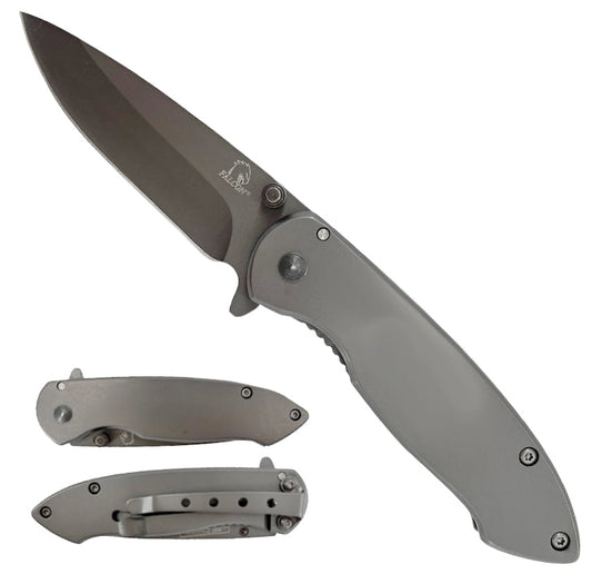 Falcon Gray Spring Assisted Knife