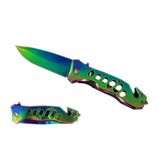 Falcon 6" Rainbow Pocket Knife