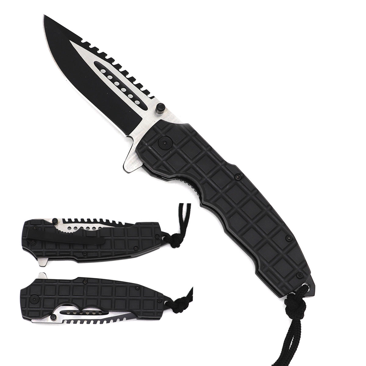 3" Black Blade / Black Handle / Assisted Knife