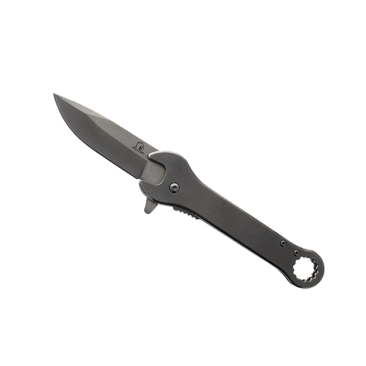 Falcon 7.75" Gray Spring Assisted Knife with 12 mm Wrench Function