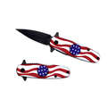 5.25" Overall Spring Assisted Knife US Flag with Spinner Function