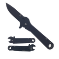 Falcon 8.25" Overall Spring Assisted Knife Adjustable Wrench Handle Black