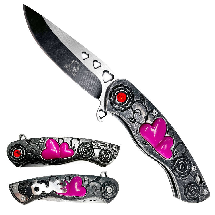 Shop Pink Heart Pocket Knife Wholesale Price - Pacific Solution.