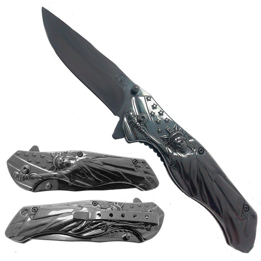 3" Chrome Blade / Chrome Handle w SOL / Assisted Knife