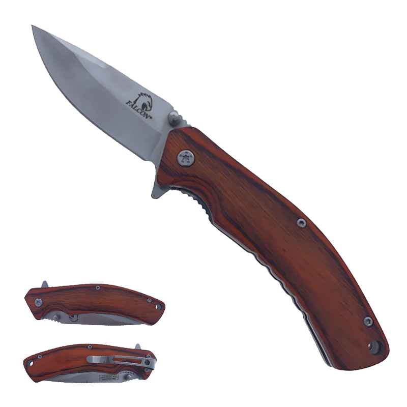 Wholesale Falcon Wood Pocket Knife - Pacific Solution Knife Suppliers.