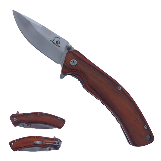 Wholesale Falcon Wood Pocket Knife - Pacific Solution Knife Suppliers.