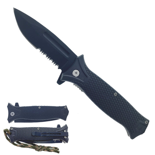 3" Black Blade / Black Handle / Assisted Knife