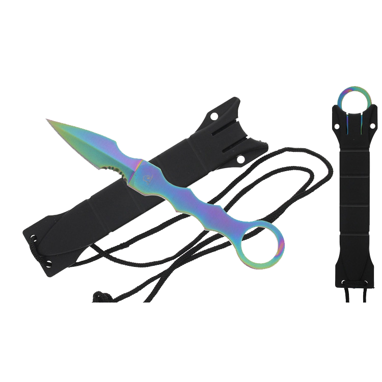 Falcon 7.5" Rainbow Tactical Knife