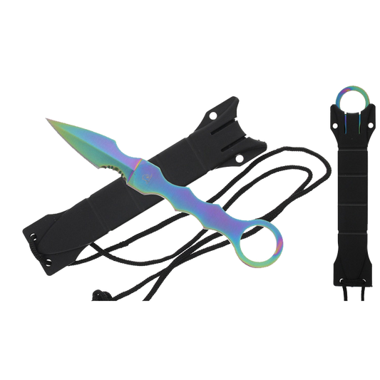 Falcon 7.5" Rainbow Tactical Knife