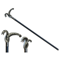 38" Cobra Walking Cane (silver)