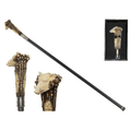 Boar walking cane head