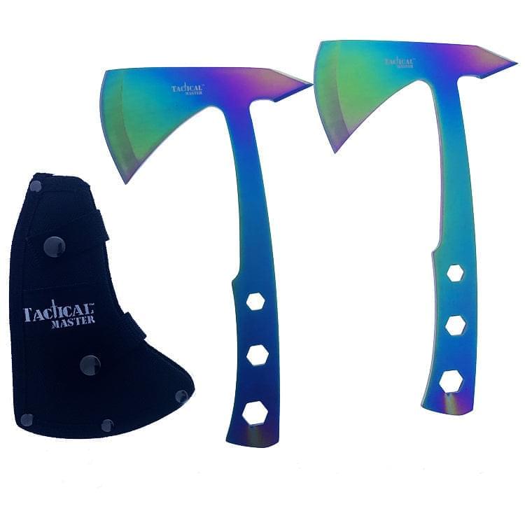 Tactical Master 2 Piece Axe Rainbow Set