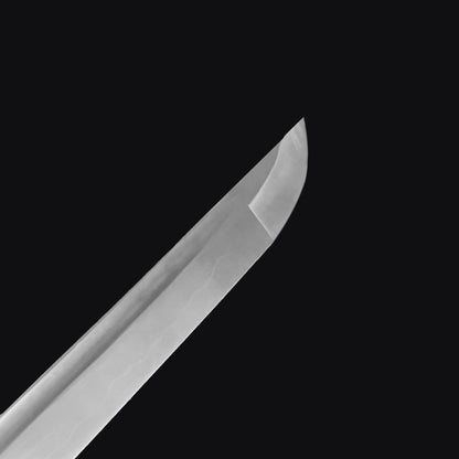 Close-up of Musashi Katana for Sale showing the sharp blade edge and craftsmanship details