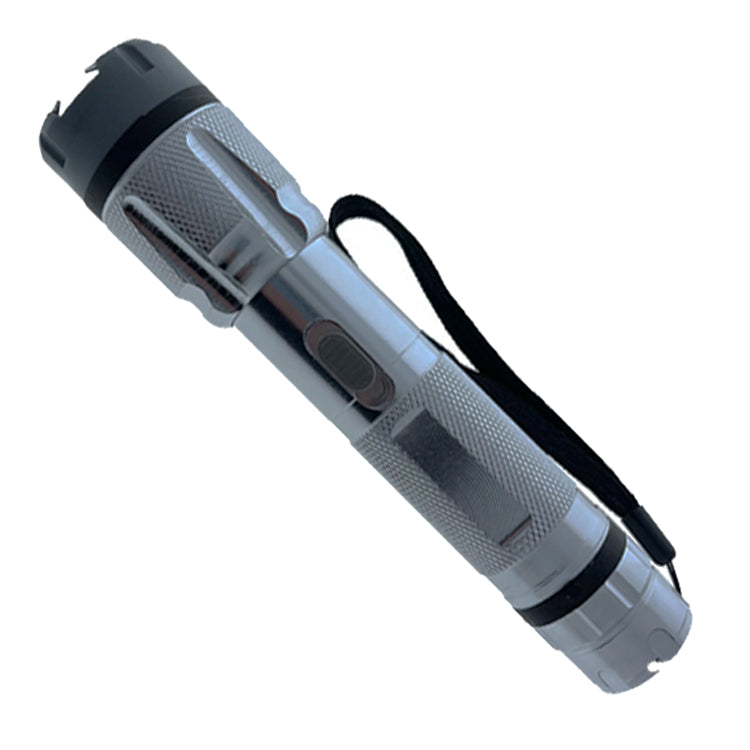 6.75" Silver Stun Gun with Led Light 3 Million Volt