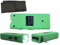Thunder Blast rechargeable stun gun 5000k volts in green with flashlight and holster