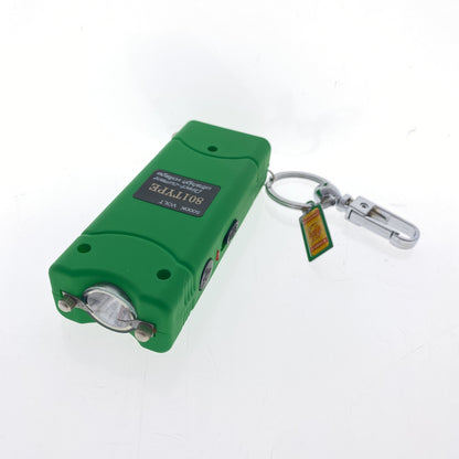 Thunder Blast rechargeable stun gun 5000k volts in green with keychain and safety switch