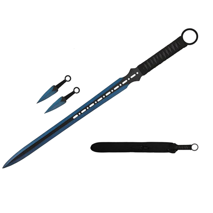 Tactical Master 27" Machete with 2 pcs 6" throwing knife
