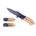 Pacific Solution Spring Assisted Knife with Carbon Fiber & Wood Handle for easy and quick access