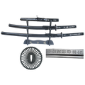 Musha Samurai Sword Set -  Black 3pcs Set