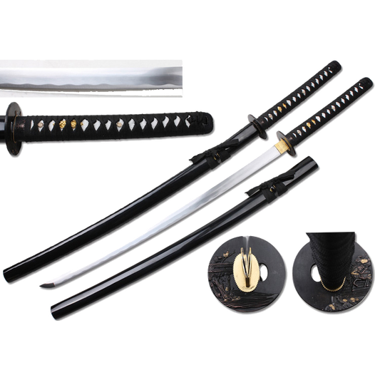 Bishamon “Kihei” Handmade Katana Samurai Sword - 1045 High Carbon Steel Full Tang Blade
