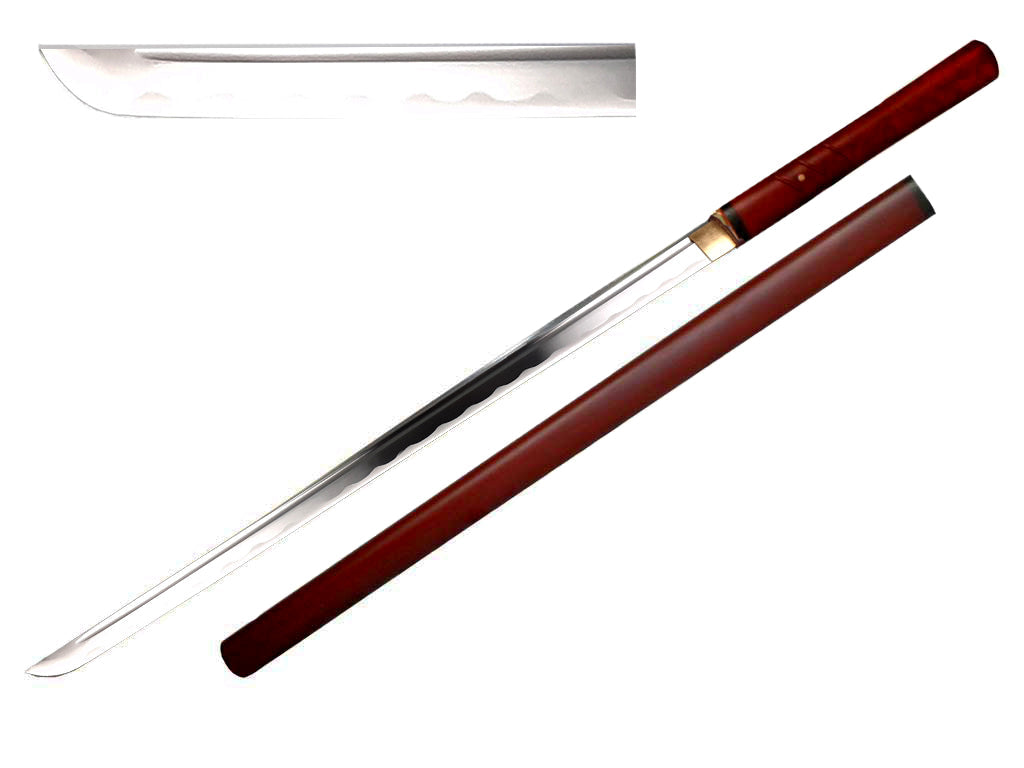 40" Hand Forge Zatoichi Style Sword, 1045 Steel, Black Color