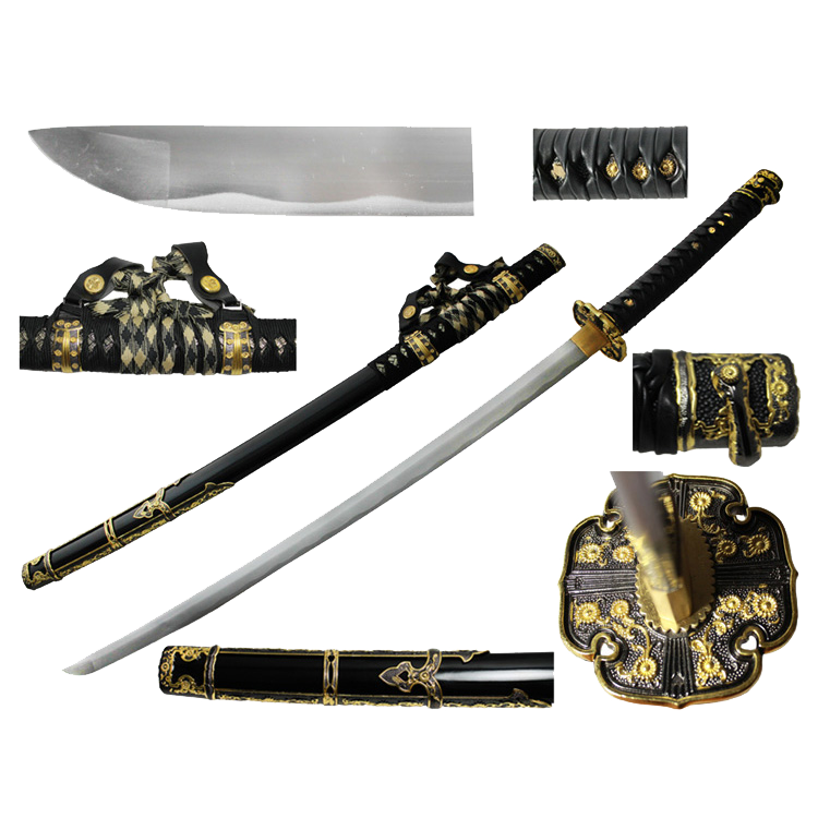 Musha Ceremonial Jintachi Katana (Black)