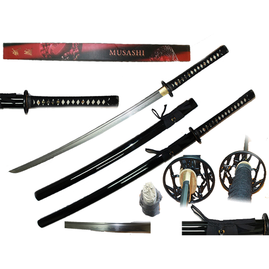 40 1/2" Hand forged 1060 carbon steel samurai sword, MUSASHI