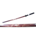 40" Red Wooden Samurai Sword (dragon)