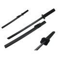 29 1/2" Black Wooden Samurai Sword with scabbard