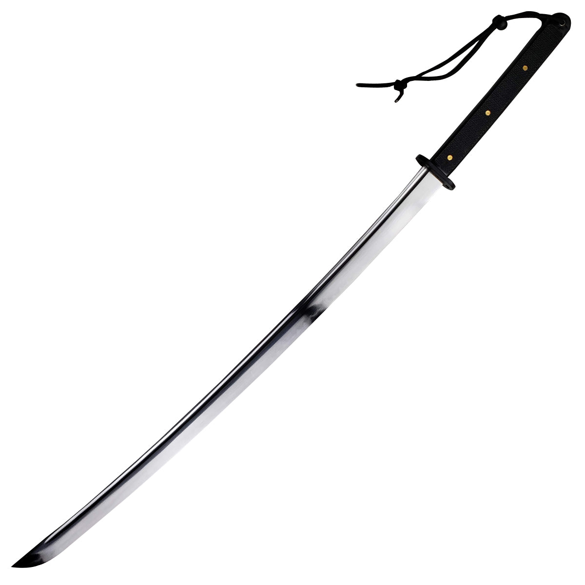 Wholesale Musashi Modern Tactical Samurai Katana with a sleek blade and black handle for collectors and martial artists