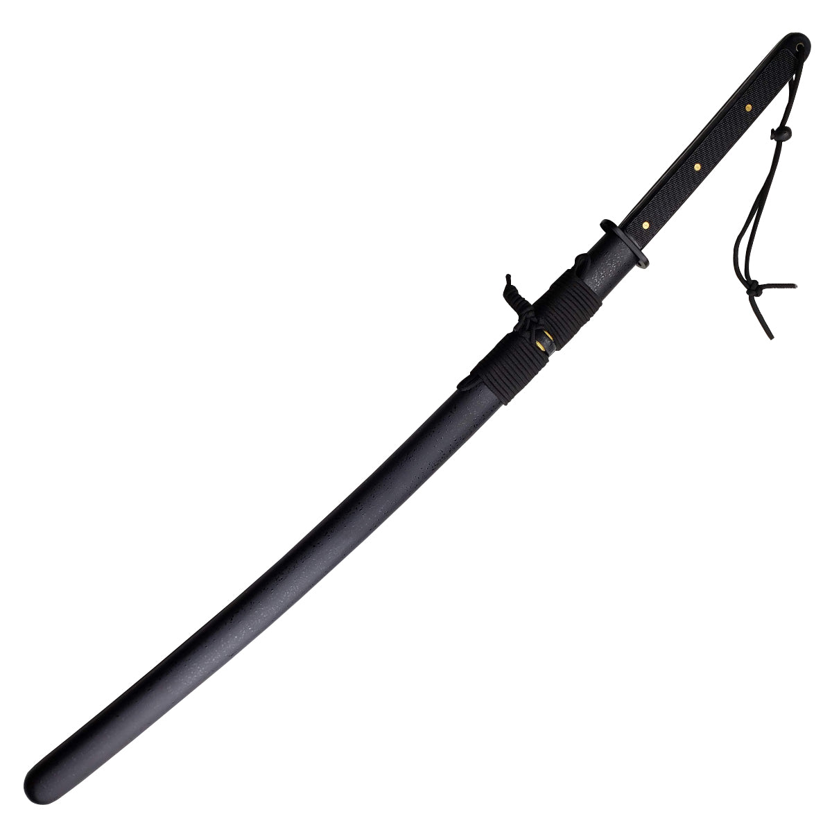 Wholesale Musashi Modern Tactical Samurai Katana with Black Blade and Wrapped Handle