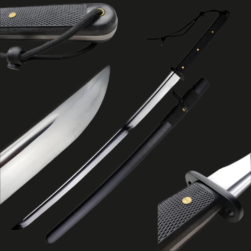 Wholesale Musashi Modern Tactical Samurai Katana with sleek blade and textured handle for collectors