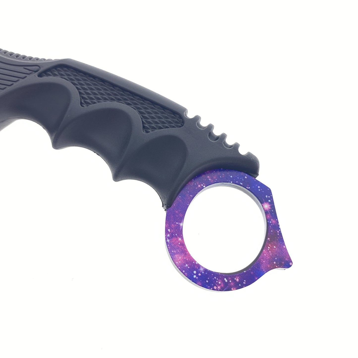 Wholesale Purple Karambit Trainer Knife with ergonomic grip for safe martial arts training